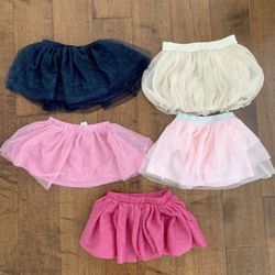 Baby Girl Chiffon Tutu Skirt Lot Bundle Size 18 Months 