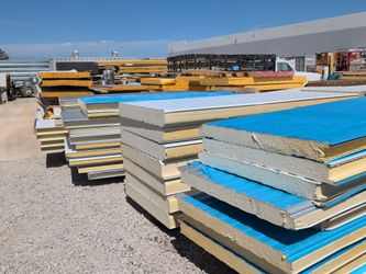 $40 each metal clad insulating foam panels for building