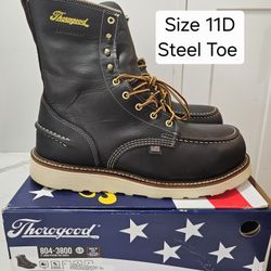 Thorogood Steel Toe Work Boots Size 11D
