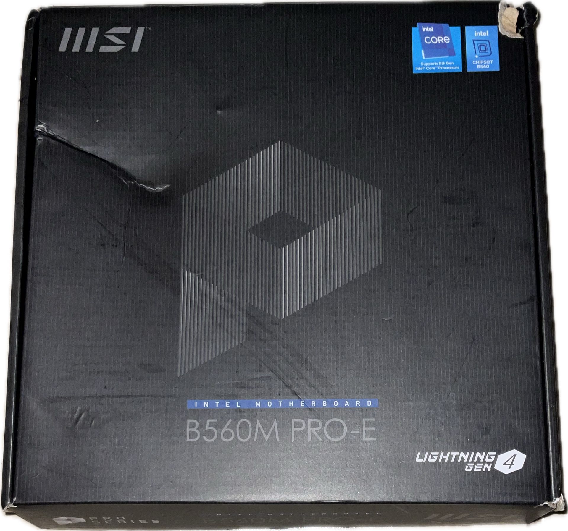MSI INTEL MOTHERBOARD B560M PRO-E LIGHTNING GEN 4 Open Box