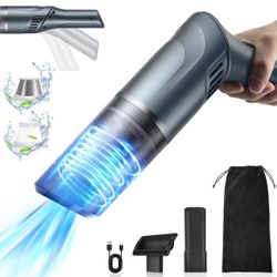 Handheld Vacuum Cordless, Car Vacuum Cordless Rechargeable 15000Pa High Power