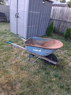 Jackson metal tub wheelbarrow
