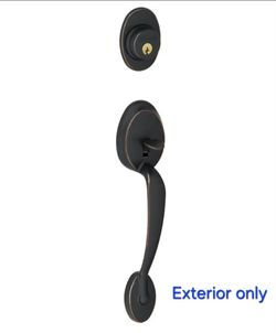 Schlage exterior handle set and deadbolt