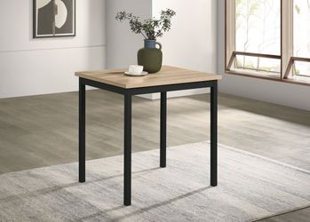 Garza Greige Oak Space Saving Rectangular Dining Table