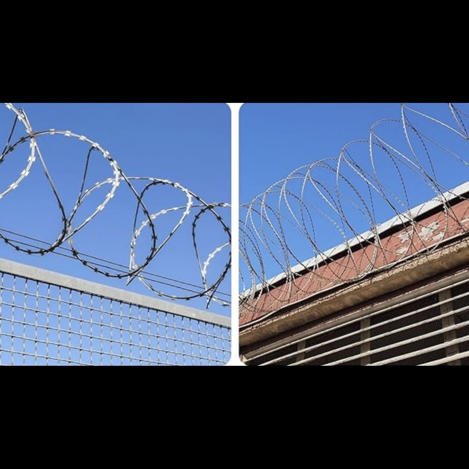 96 Feet Razor Wire Barbed Wire Fence
