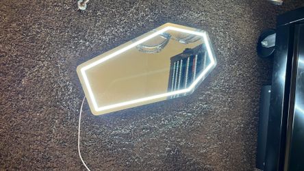 Casket mirror LED light
