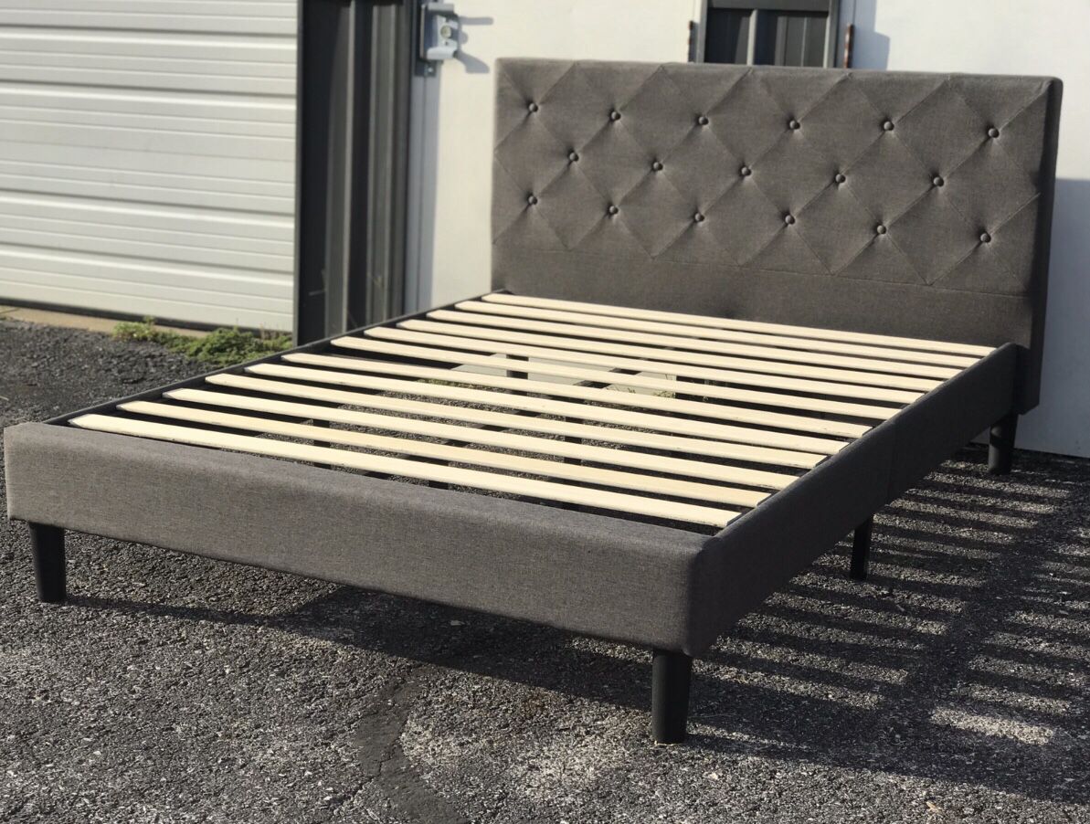 New FULL size platform bed frame