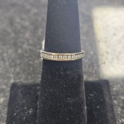 14kt WG Diamond Wedding Band. (C-5) SIZE 5. TDW: .14ct ASK FOR RYAN. #4(contact info removed)021-01