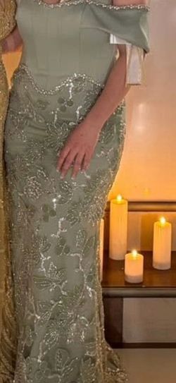 Sage green dress
