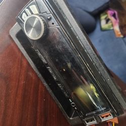 1 Din Car Radio With Tray And Wiring 