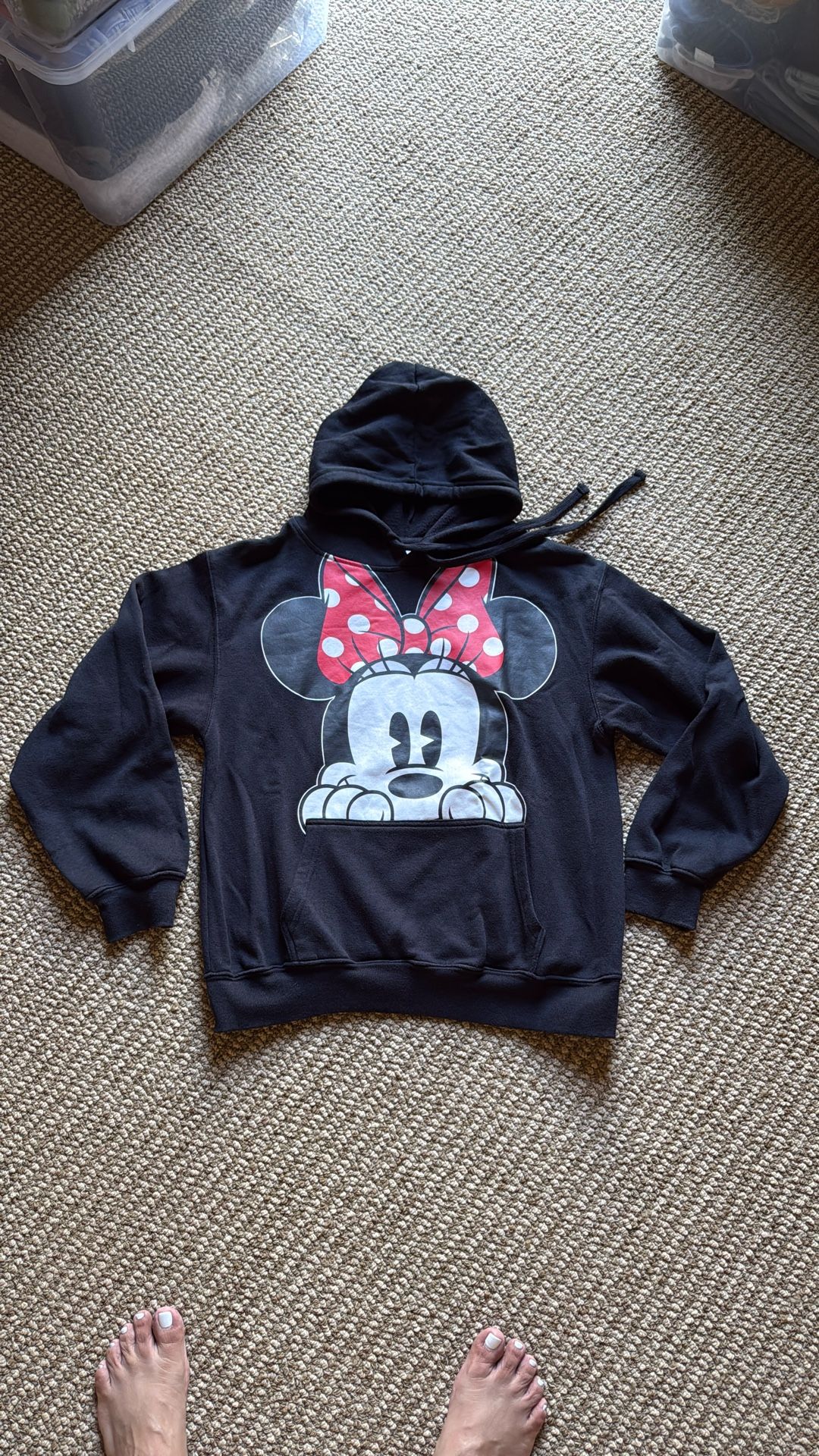Mini Mouse Hoodie Sweatshirt. Size Small.