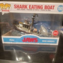 Funko POP Jaws Shark Eating Boat Gamestop Exclusive 