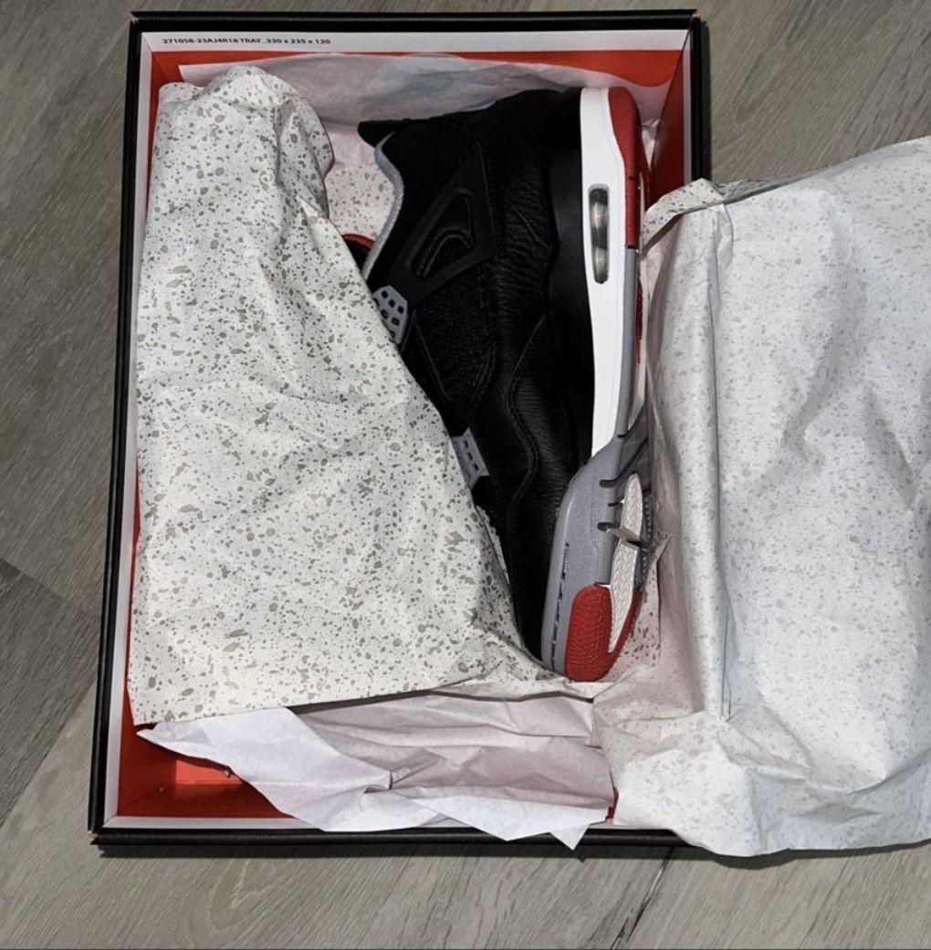 Jordan 4 Bred Reimagined Size 7 Men’s New