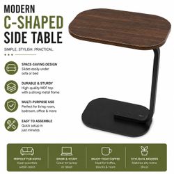 Modern C-Shaped Side Table – $19.9