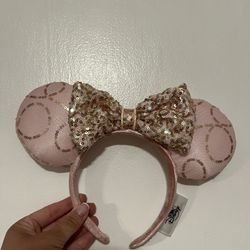 Rose Gold Minnie Mouse Ears