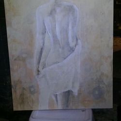 Classy Half Nude Oil Painting