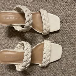 White Sandal With Heel 