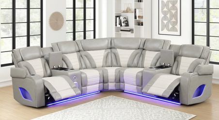 Sectional Reclinable con luz y Bluetooth 👩🏼‍🍼🎁😘🥰🔥🔥🔥🚛📦