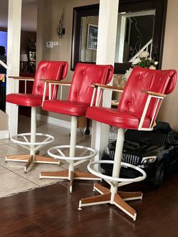 Three bar stools