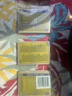 1987 Topps Baseball Cards Rack Pack Nolan Ryan 