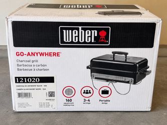 Weber Go-Anywhere Portable Charcoal Grill – New in Box