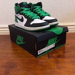 Jordan 1 Retro High OG, Lucky Green, Size 8.5