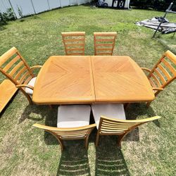 Dining Room Set – Table with 6 Chairs (HEAVY DUTY)