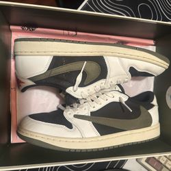 Jordan 1 Retro Low Travis Scott Olive(Wmns)
