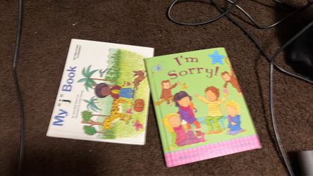 My j book plus I am sorry book for just 2.00 easy books for children to learn to read