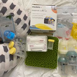 Newborn Feeding & Nursing Set - Medela, Momcozy, Motif