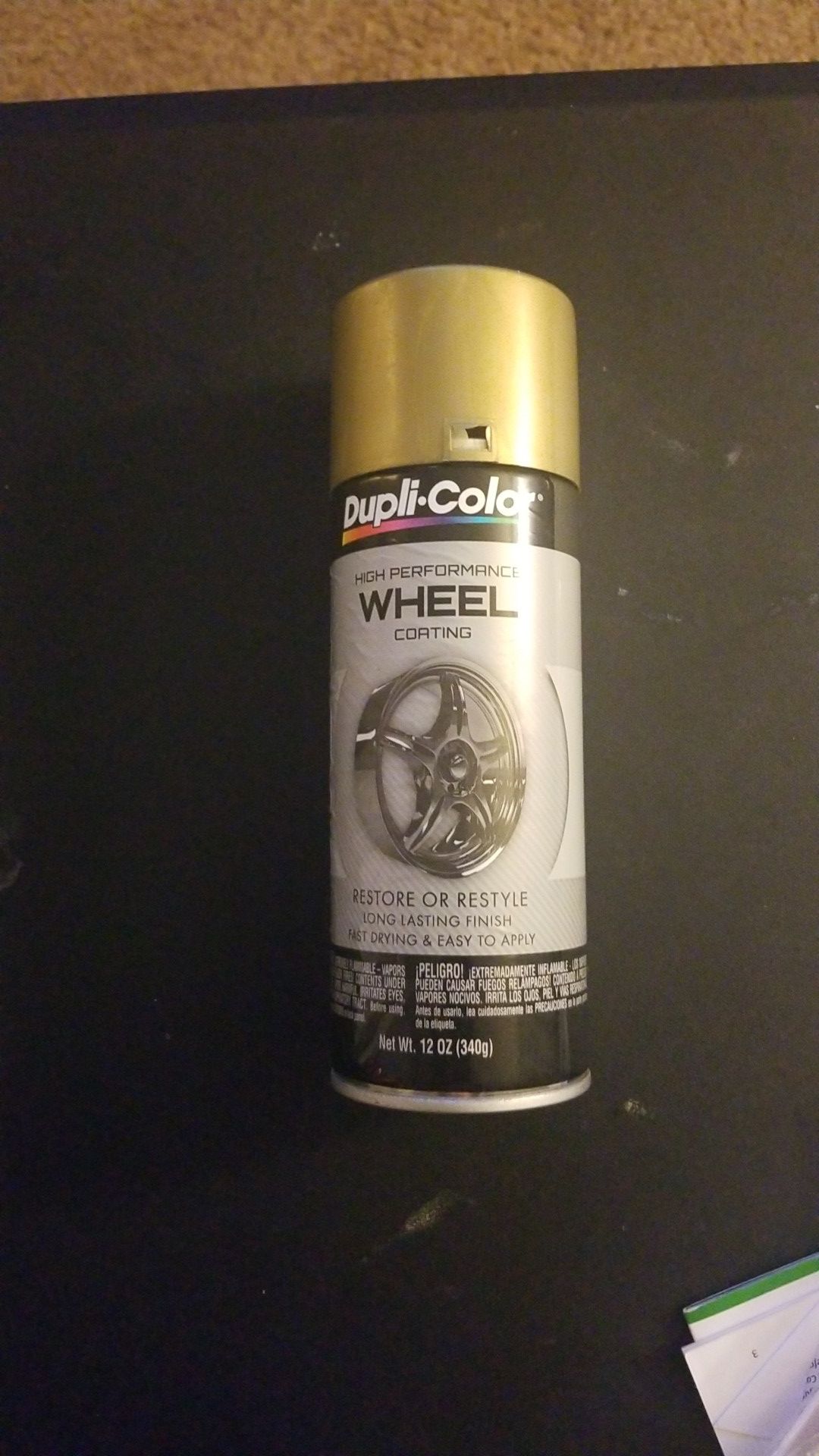4 dupli color wheel coating spray cans (gold)