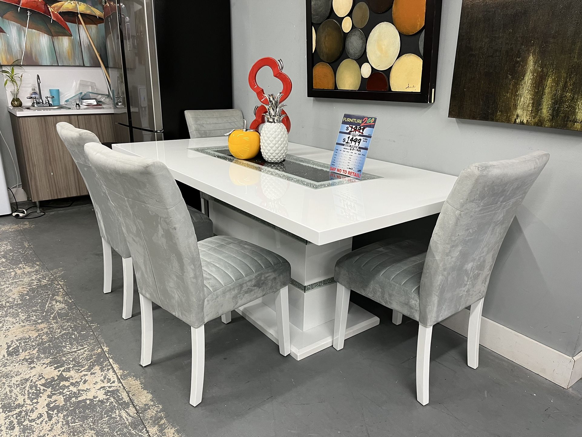 DINNING TABLE SETS ON BLOWOUT FOR TAX SEASON ONLY $53 INITIAL PAYMENT!