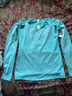 Active wear blue shirt