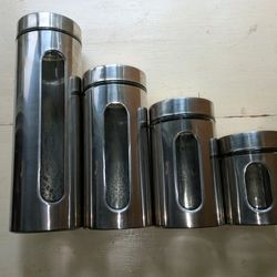 Set Of Four Food Canisters
