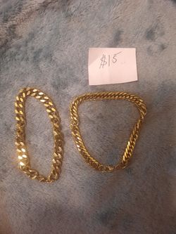 Gold Stainless Steel Bracelets 