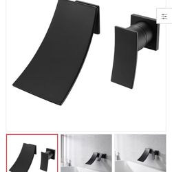 Sumerian Matte Black Wall Mount Tub Filler Faucet Originally$299 