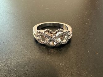 925 genuine silver moissanite ring