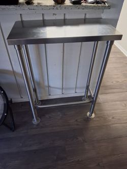 Stainless  steel table