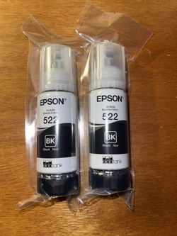 EPSON Brand 522 Black Printer Ink (2-New)