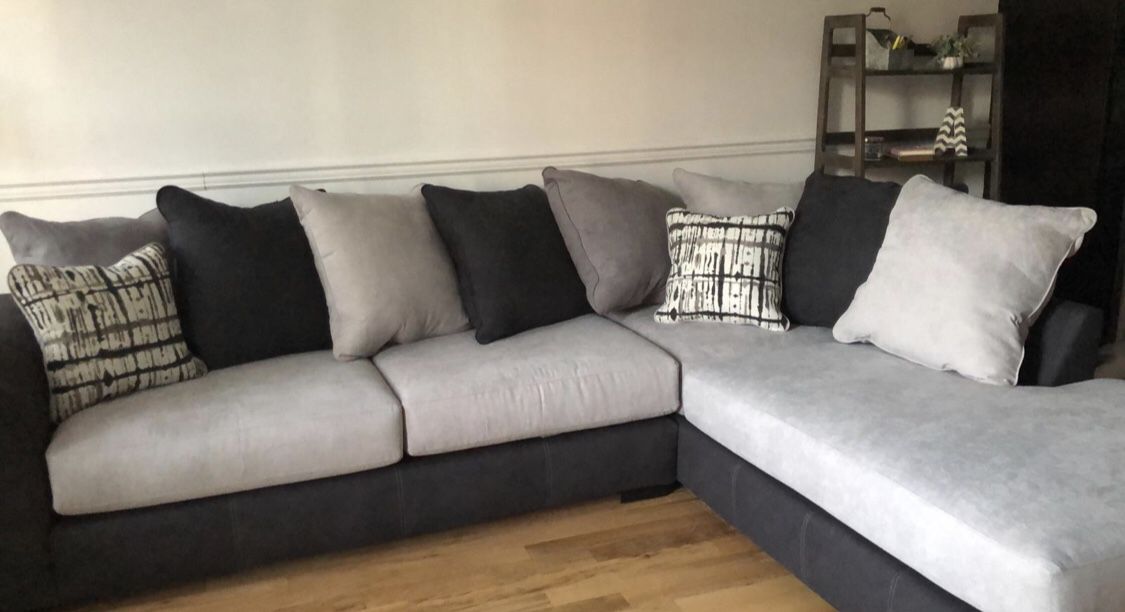 Grey Albany Sectional Couch *almost new*