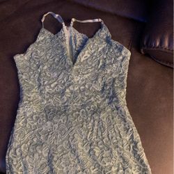Women/Teen Lace Dress 👗 Size medium -Acqua Color
