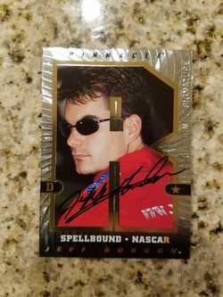 Jeff Gordon autograph card