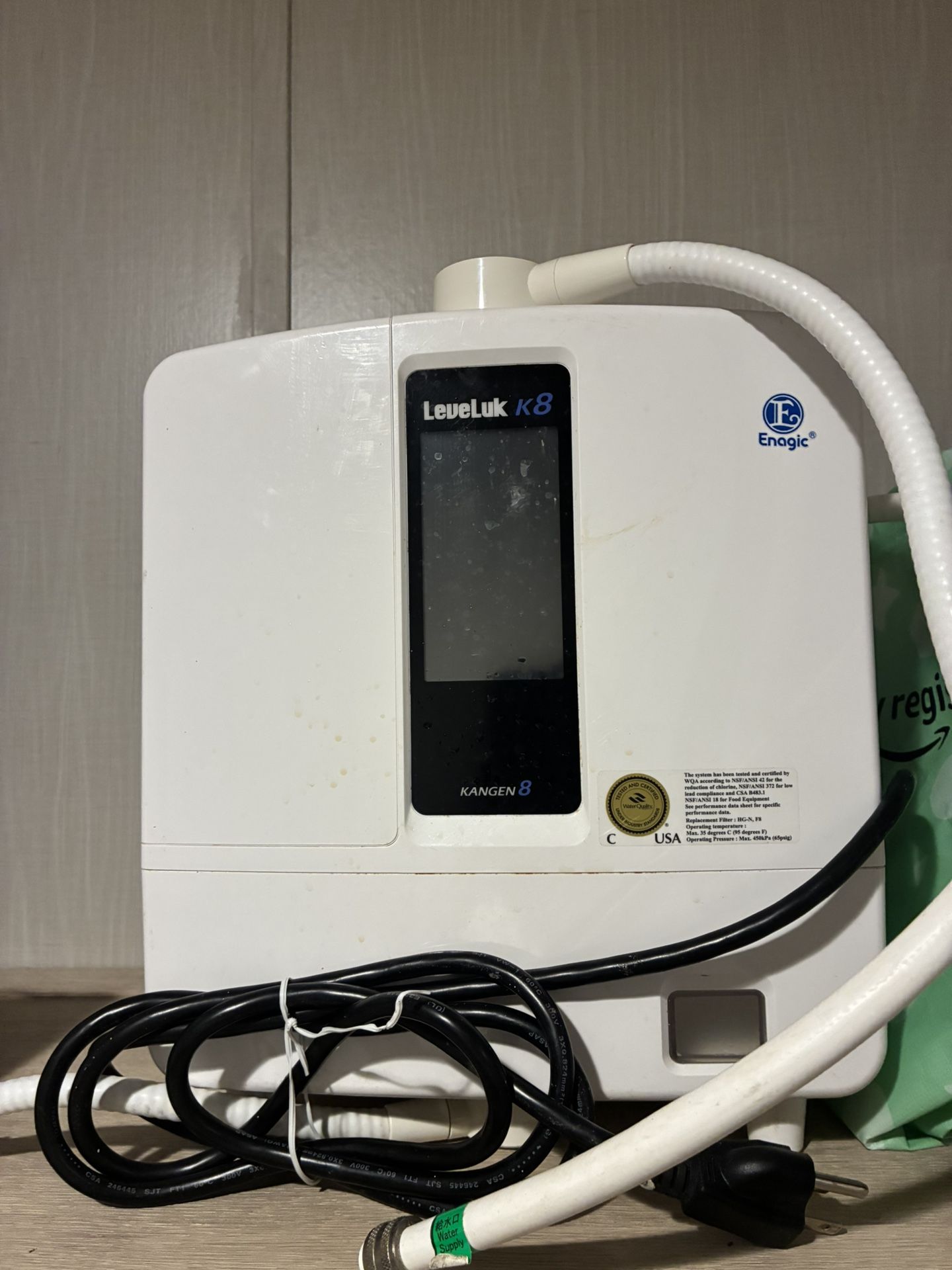 K8 Water Filter Everything Works 