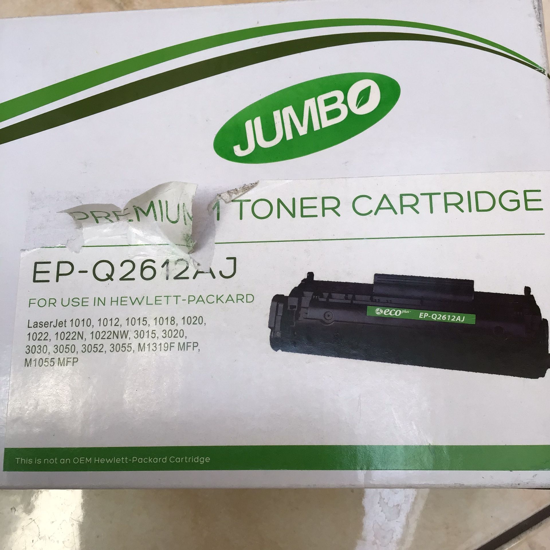 NEW Eco Plus Jumbo Toner Cartridge for Hewlett-Packard (Black)