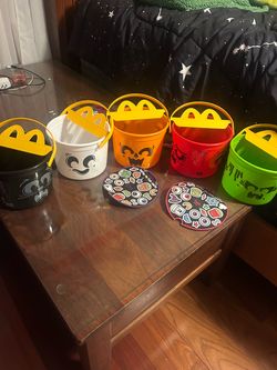 TRADE MCDONALDS BOO BUCKETS FOR HELLO KITTY GODZILLA