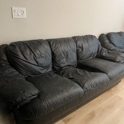 Black Leather Couches
