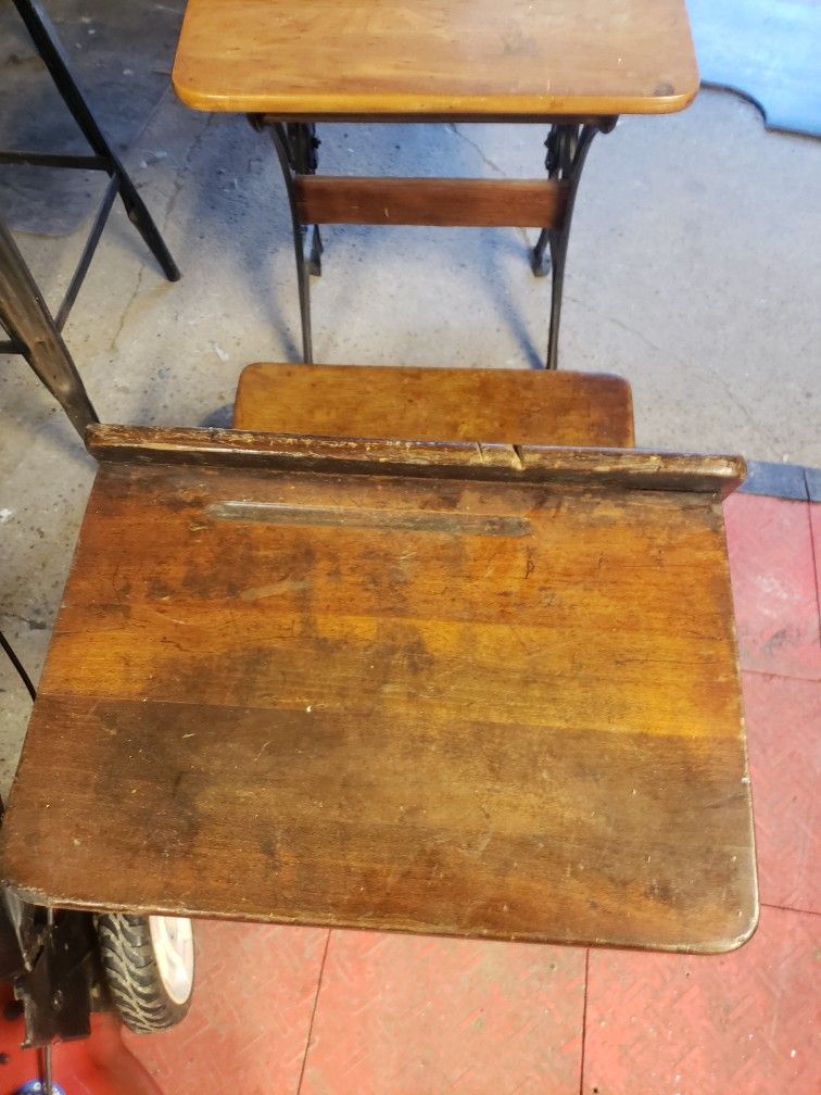 Vintage School desk Chairs 