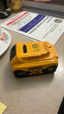 Dewalt 5AH battery