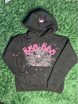 Black and Pink 555 Spider Hoodie
