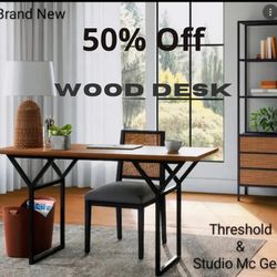 Brand New Threshold & Studio Mc Gee South Coast Large Writing Desk Or Console Table 